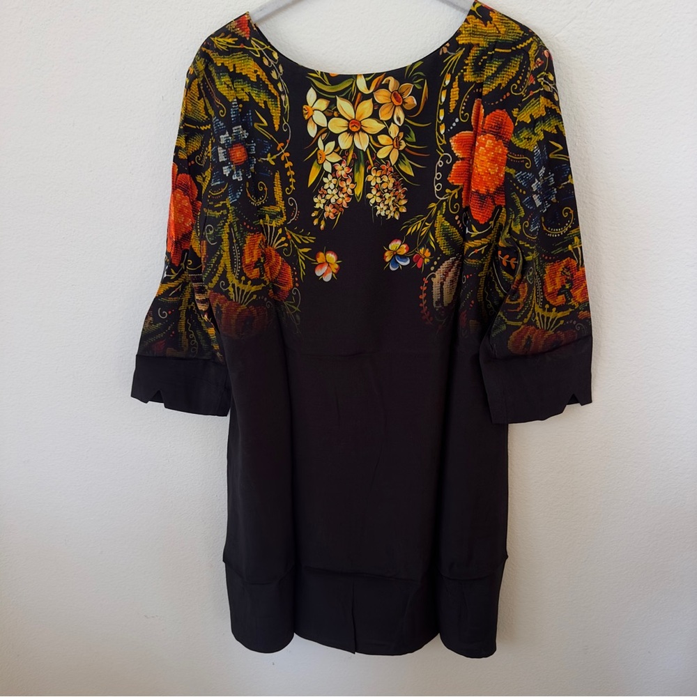 Desigual x Christian Lacroix Collaboration Boho Floral Dress - NWT - Size XL - Picture 3 of 5